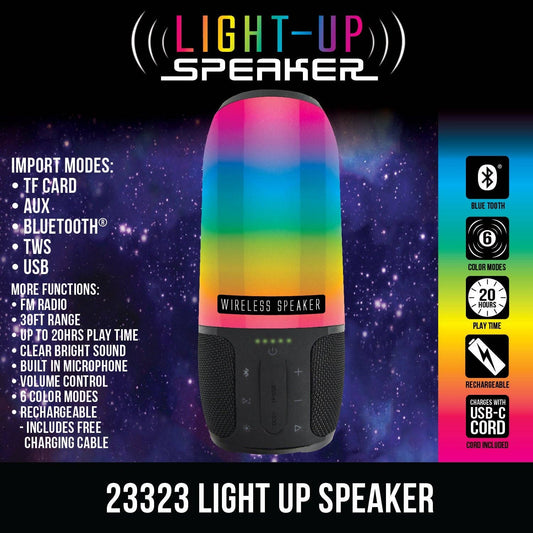 Gadget Gear Light Up Bluetooth Speaker