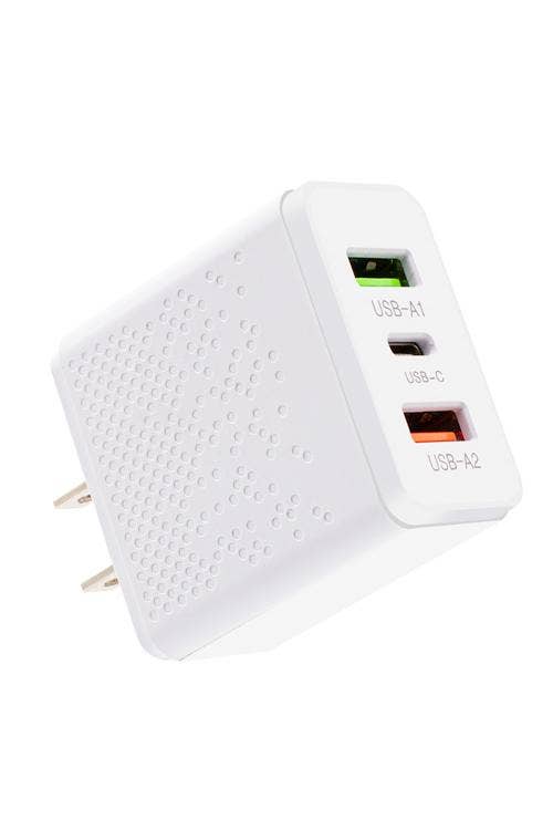 Wall Charger With 2 USB and 1 PD Port MW669 (50/500 CTN)