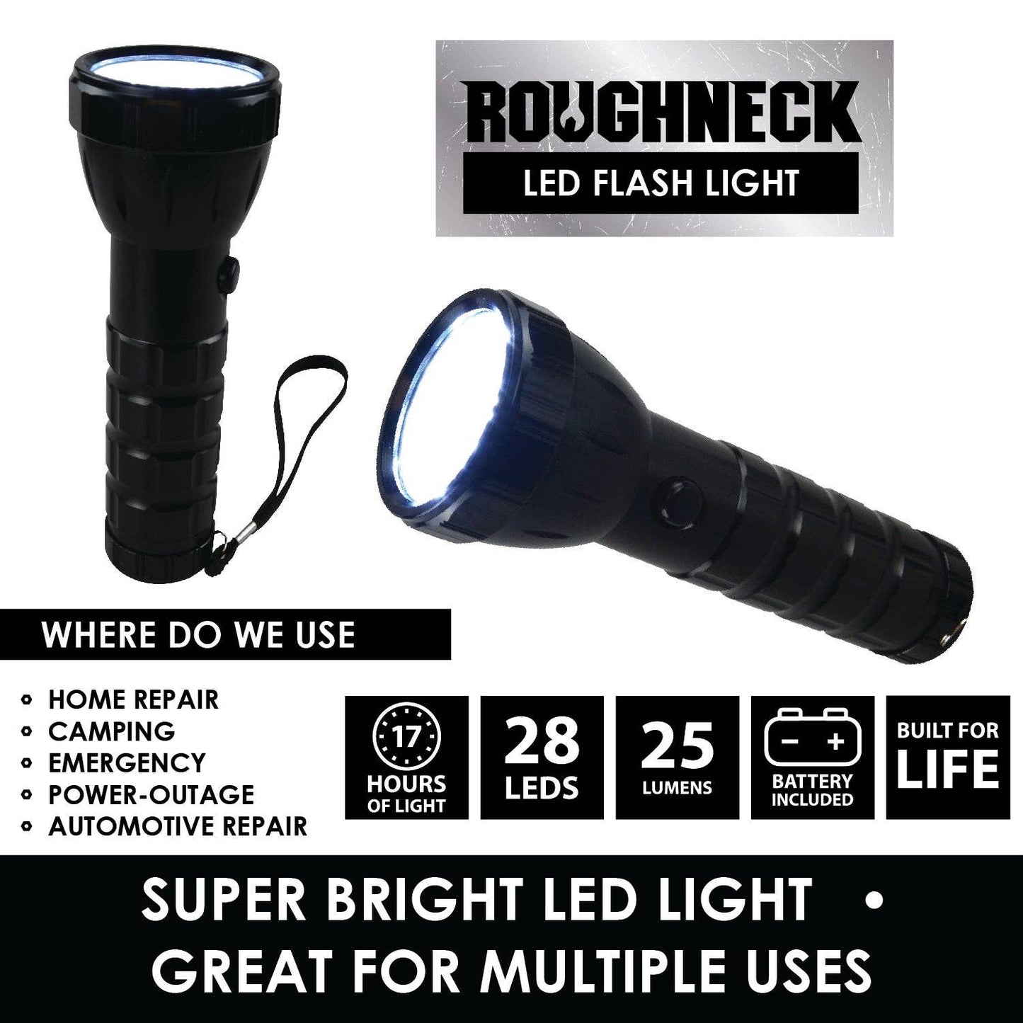 Roughneck Heavy Duty LED Flashlight