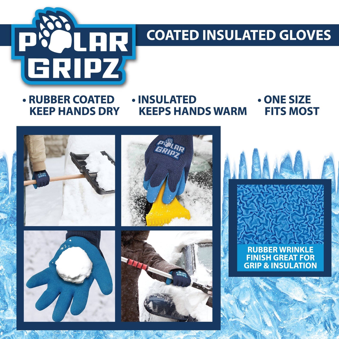 Polar Gripz Coated Insulated Gloves