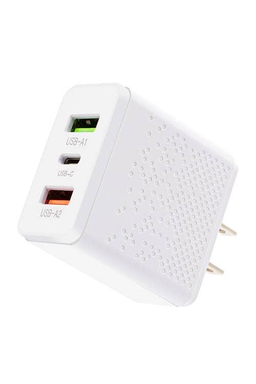 Wall Charger With 2 USB and 1 PD Port MW669 (50/500 CTN)