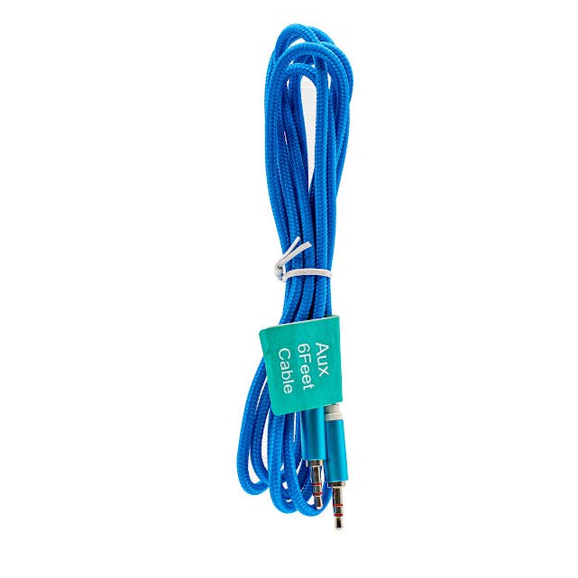 10FT Wholesale Fabric Aux Cable