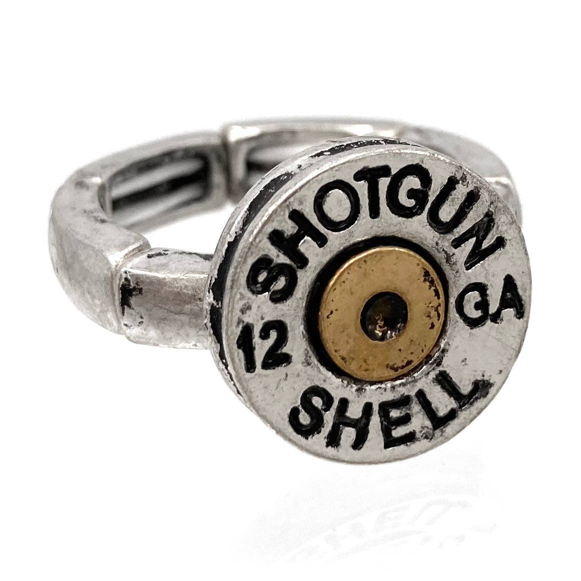 Bullet Shotgun Shell Stretch Ring